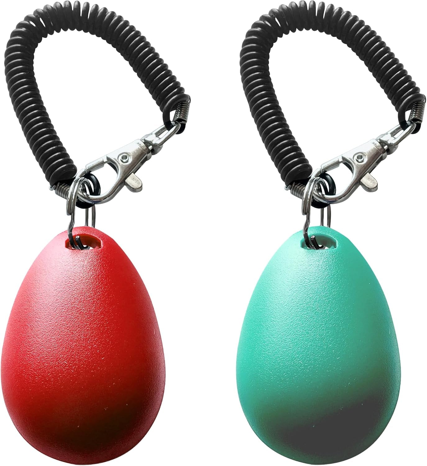 Pet Training Clicker with Wrist Strap - Dog Training Clickers (Red + Bluegreen)