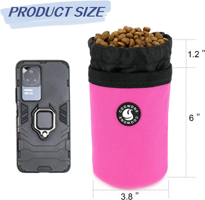 Dog Training Treat Pouch Bag, Doggie Puppy Treat Snack Bags Reward Pouch Bait Bag Dog Treat Carrier Holder with Clip (Mint Green)