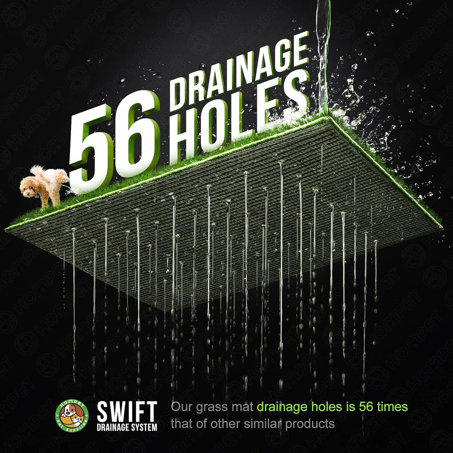 Dog Grass Pee Pads,Bionic Wall,Artificial Grass Bathroom Mat Pet Grass Mat Replacement for Indoor and Outdoor Use