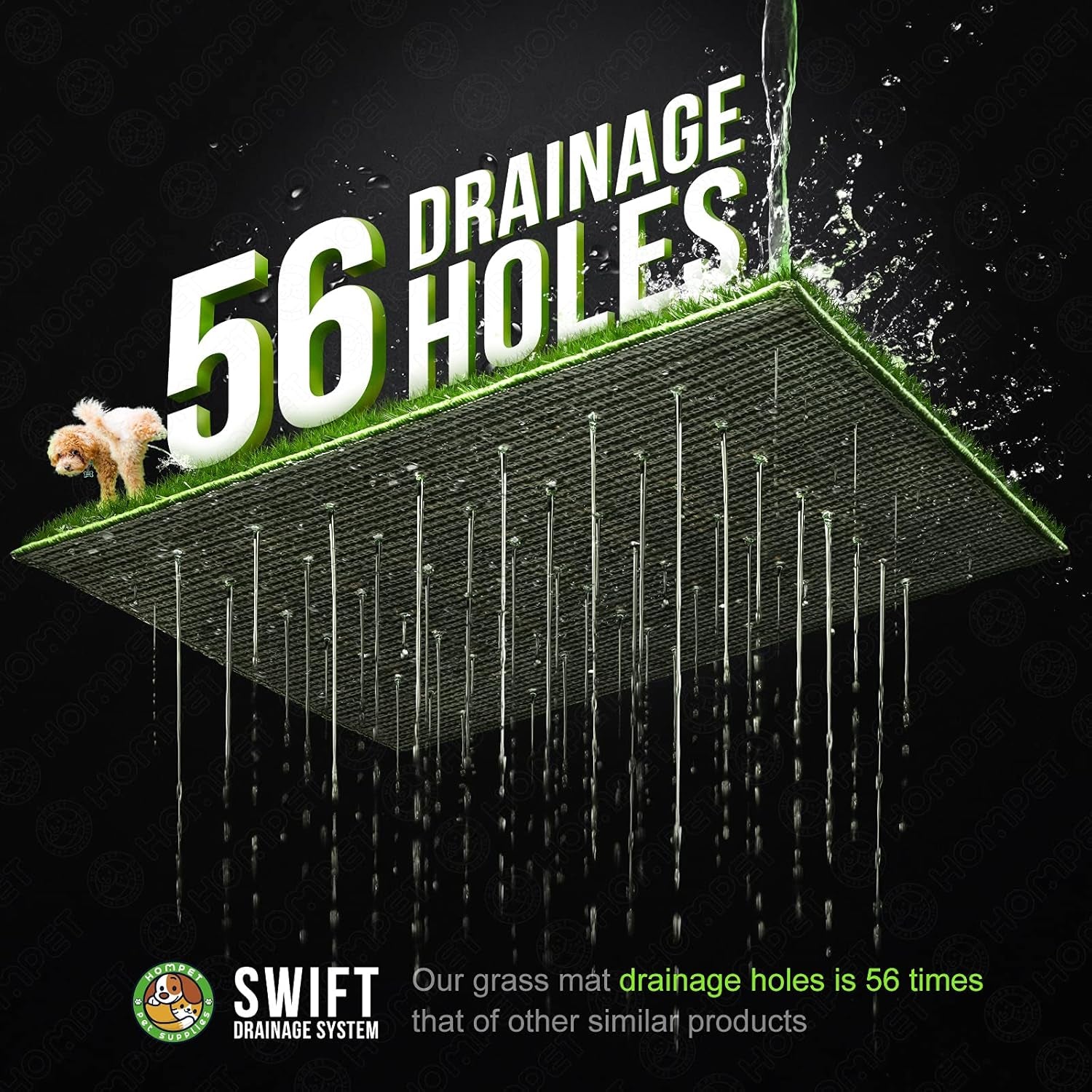 Dog Grass Pee Pads,Bionic Wall,Artificial Grass Bathroom Mat Pet Grass Mat Replacement for Indoor and Outdoor Use