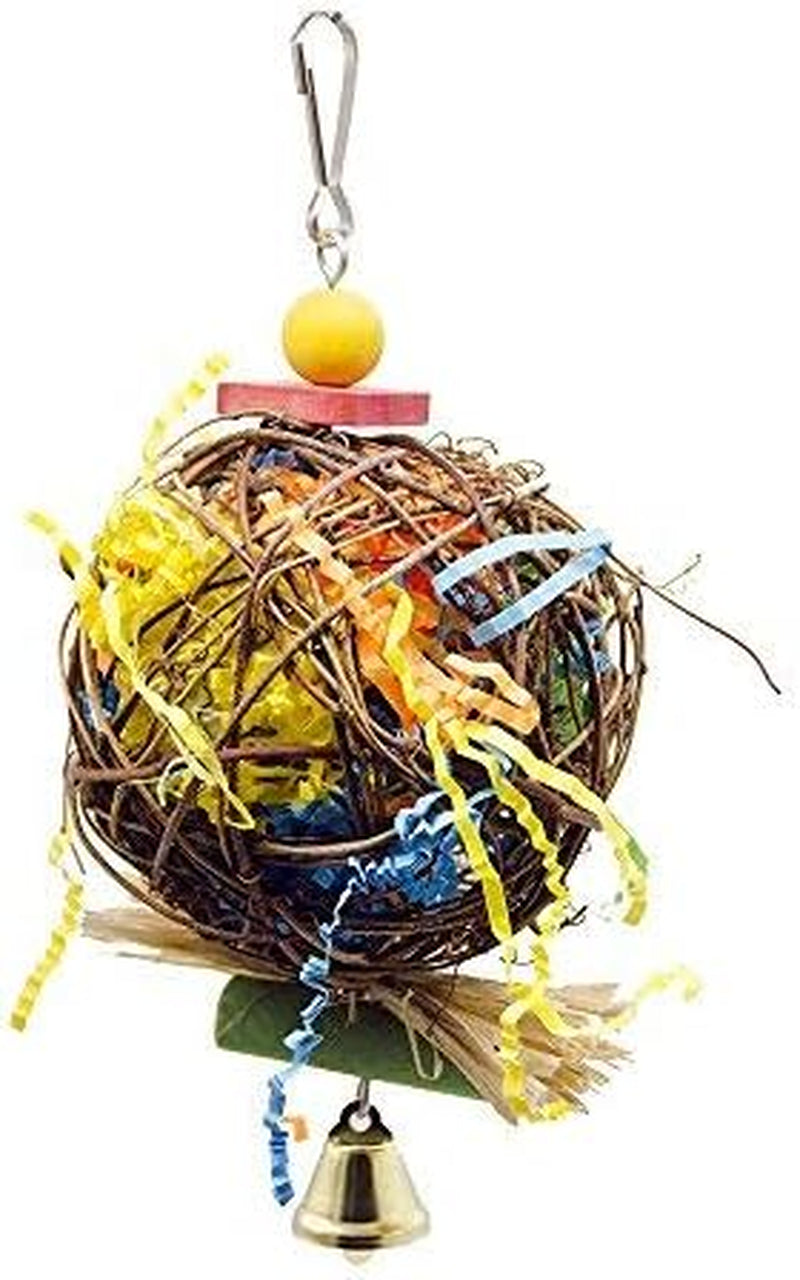 2 Pack Bird Chewing Toys Foraging Shredder Toy Parrot Cage Shredder Toy Foraging Hanging Toy for Cockatiel Conure African Grey Amazon